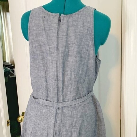 GAP Chambray One Piece Sleeveless Wide Leg Capri Summer Romper Jumpsuit - Picture 10 of 16